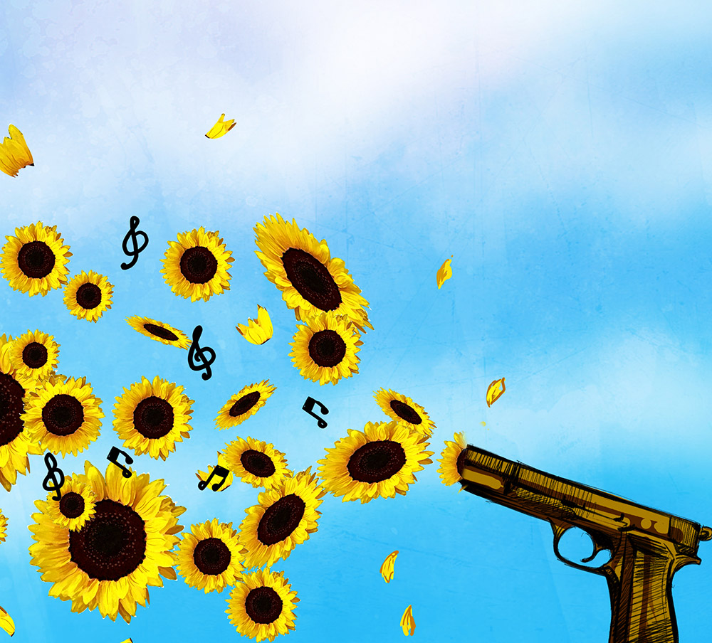Sunflowers after the Tsunami